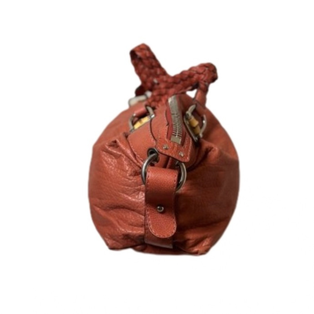 Gucci Leather Hobo Bamboo Bar Shoulder Bag With Braided Straps - Picture 2 of 8